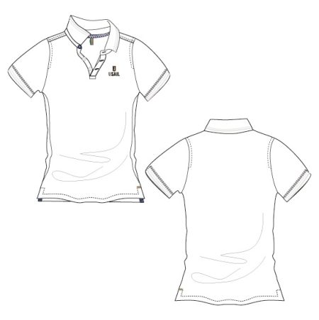 POLO DONNA COTONE U-SAIL MOD.USTAFF02_US